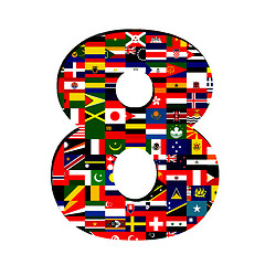 Image showing ALL flag collection in number