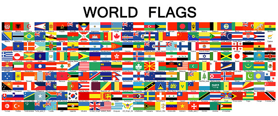 Image showing Complete set of Flags