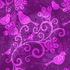 Image showing Violet repeating pattern