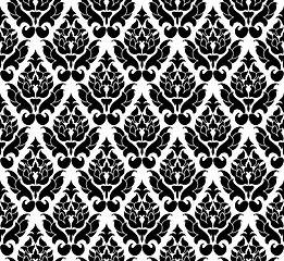 Image showing Damask seamless pattern