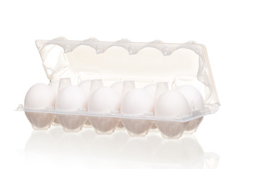 Image showing Eggs in box