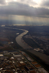 Image showing Looking down the Plane