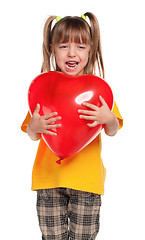 Image showing Girl with heart