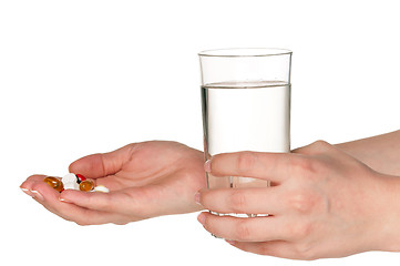 Image showing Hand with pills