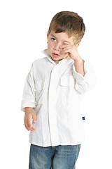 Image showing Tired Child