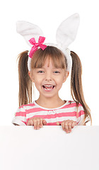 Image showing Girl with bunny ears