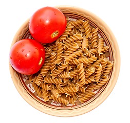 Image showing Plate Pasta Tomato