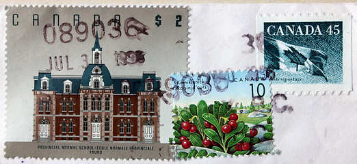 Image showing Canadian Stamps