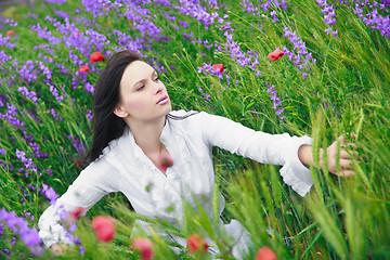 Image showing woman in the field