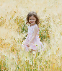 Image showing girl in a field