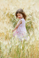 Image showing girl in a field