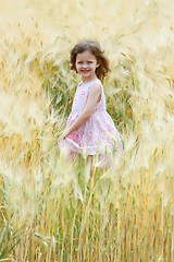 Image showing girl in a field