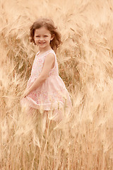 Image showing girl in a field