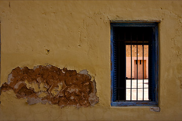 Image showing zanzibar prison island and a old window open
