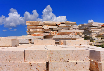 Image showing Limestone blocks