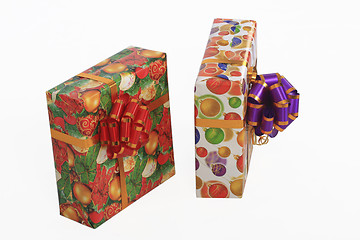 Image showing Boxes with gifts.