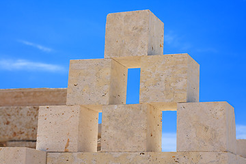 Image showing Limestone blocks