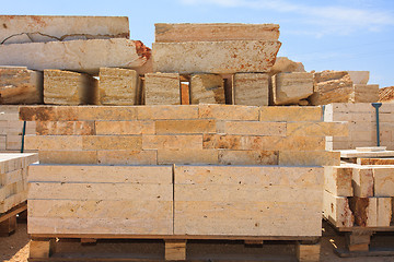 Image showing Limestone blocks
