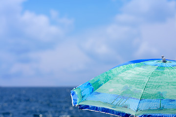 Image showing Beach umbrella