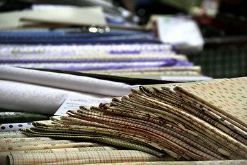 Image showing Fabrics assortment