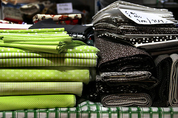 Image showing Fabric store