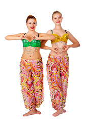 Image showing Two belly dancers