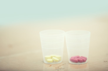 Image showing Jars with pills