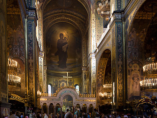 Image showing Praying in orthodox church