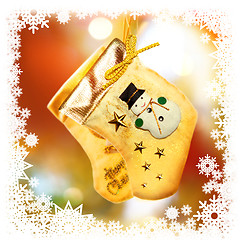 Image showing Christmas-tree decoration with socks