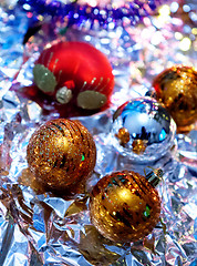 Image showing decoration on brilliant foil