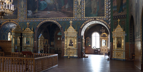 Image showing Interior of orthodox cathedral