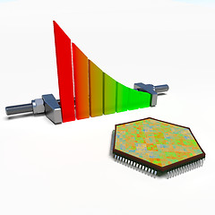 Image showing Chip and chart