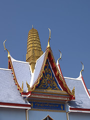 Image showing Detail of Buddhist temple