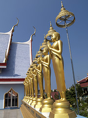 Image showing Buddha images at temple