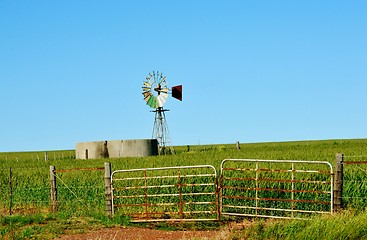 Image showing windmill water pump