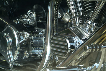 Image showing Detail of motorcycle