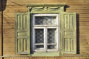 Image showing wooden window