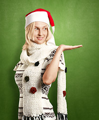 Image showing Woman Waiting For Christmas