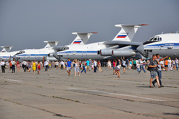Image showing Holiday  of 100 years of military air forces of Russia