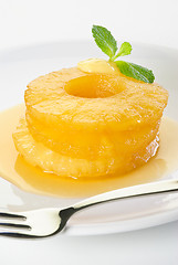 Image showing Pineapple flambé