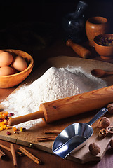 Image showing Flour and ingredients