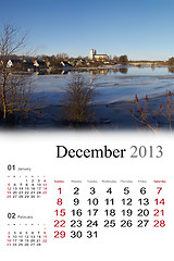 Image showing 2013 Calendar. December