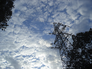 Image showing High-voltage tower