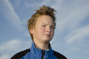 Image showing Guy against blue sky background