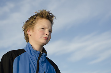 Image showing Thoughtful teenager