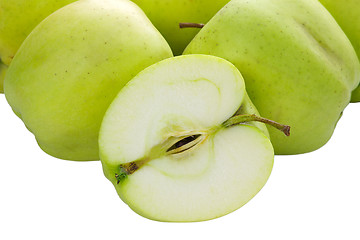 Image showing green apple isolated on white background