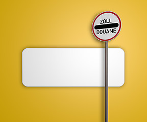 Image showing zoll roadsign