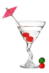 Image showing Cocktail with Cherries