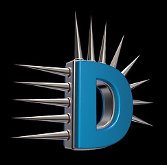 Image showing prickles letter d