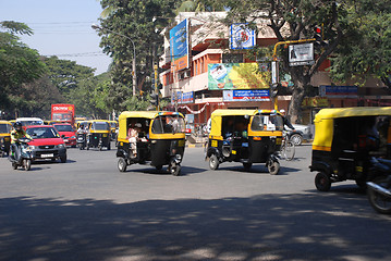 Image showing India, city traffic